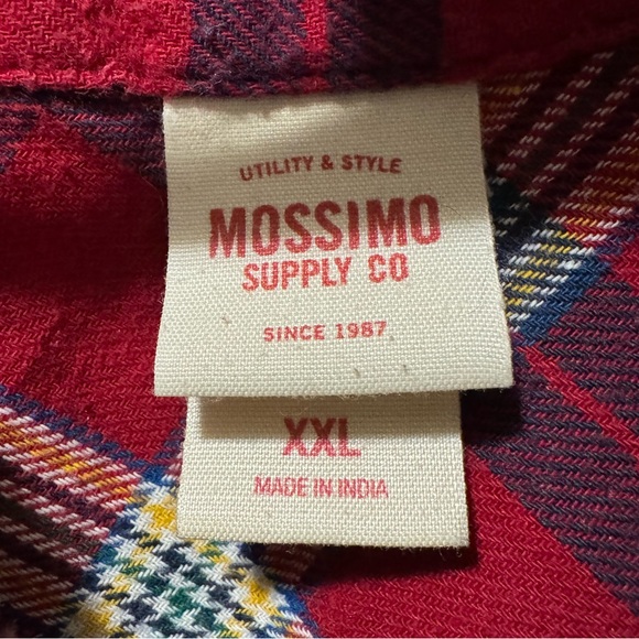 Mossimo Supply Co. Plaid Multicolor Button Down Flannel - Picture 3 of 4
